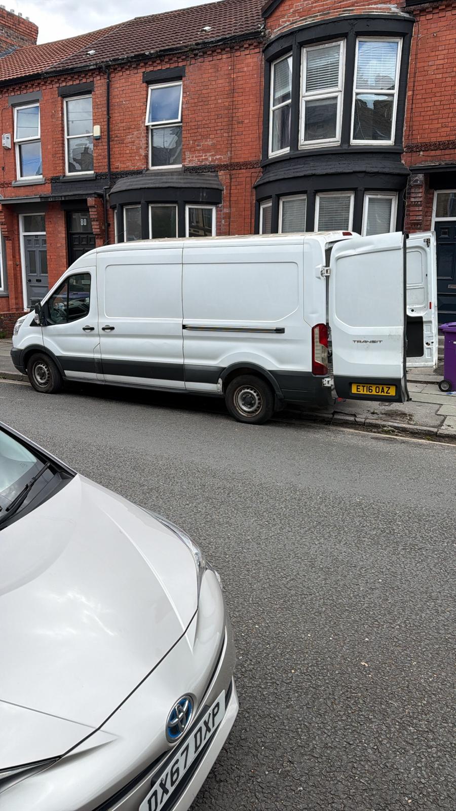 Get It and Move It Ford Transit van on a Liverpool street